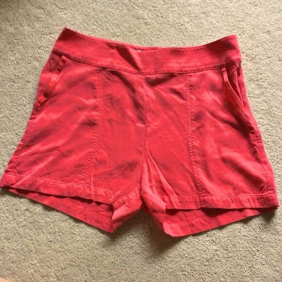 Derek Lam 10 C Athleta Women's Cupro Red Shorts - Picture 1 of 7